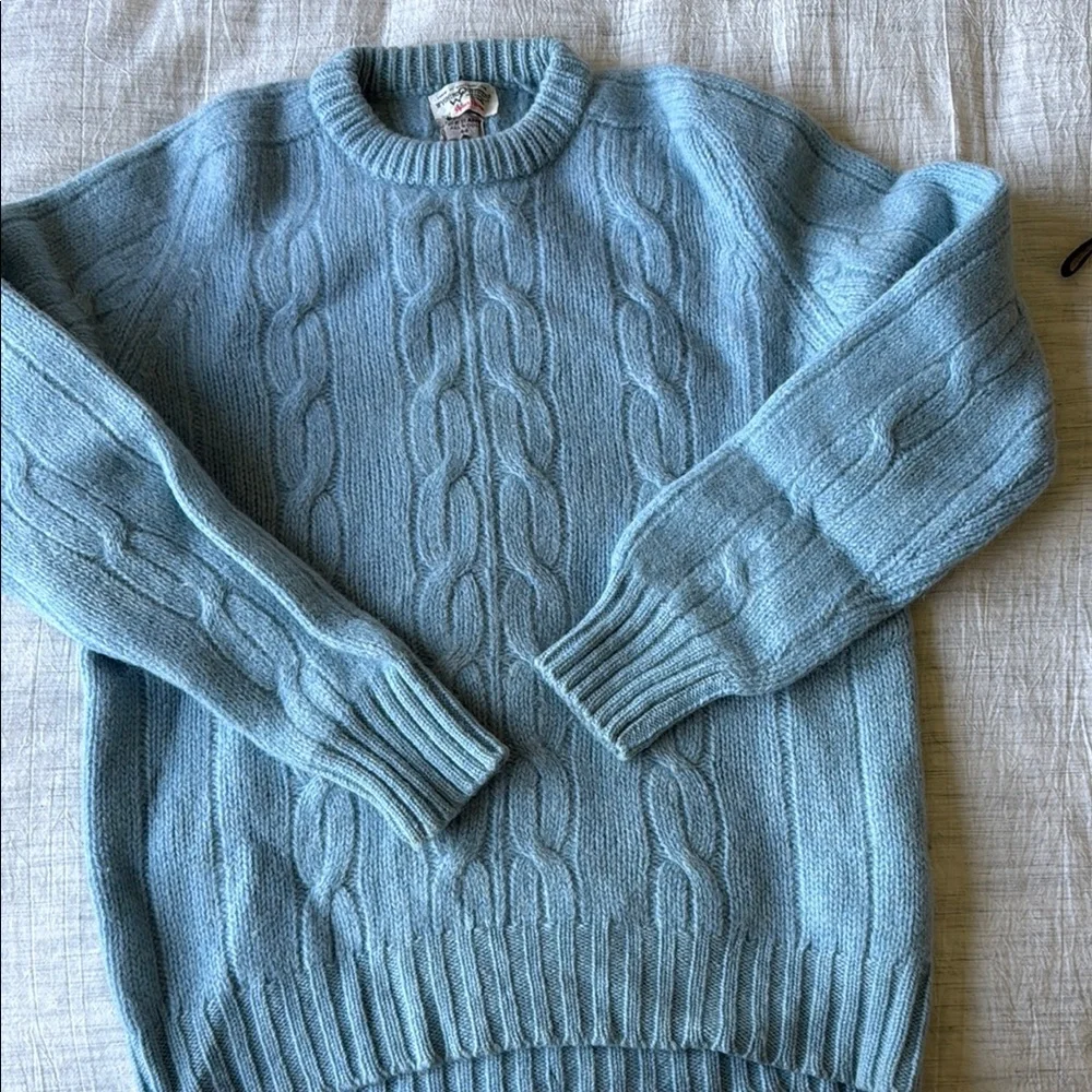 Vintage Wyoming‎ Outfitters Sky Blue Cable Knit Sweater (1940’s)